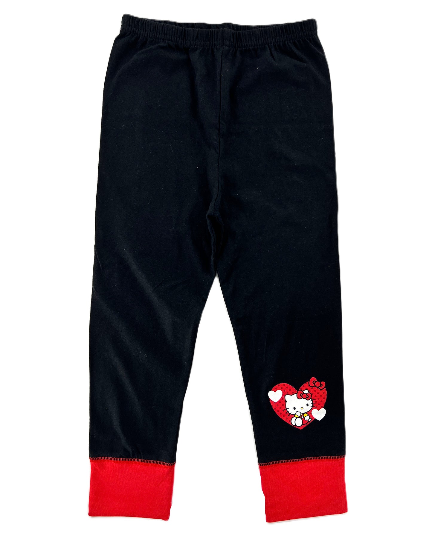 Hello Kitty Girls Pyjamas Set “Hearts” Long Sleeve Top & Bottoms, 5-12 Years