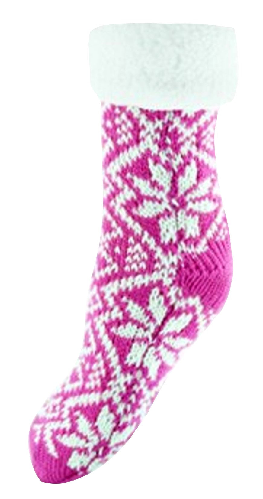 Ladies Chunky Patterned Knit Co-Zees Lounge Socks Size 4-6 EUR 36-39