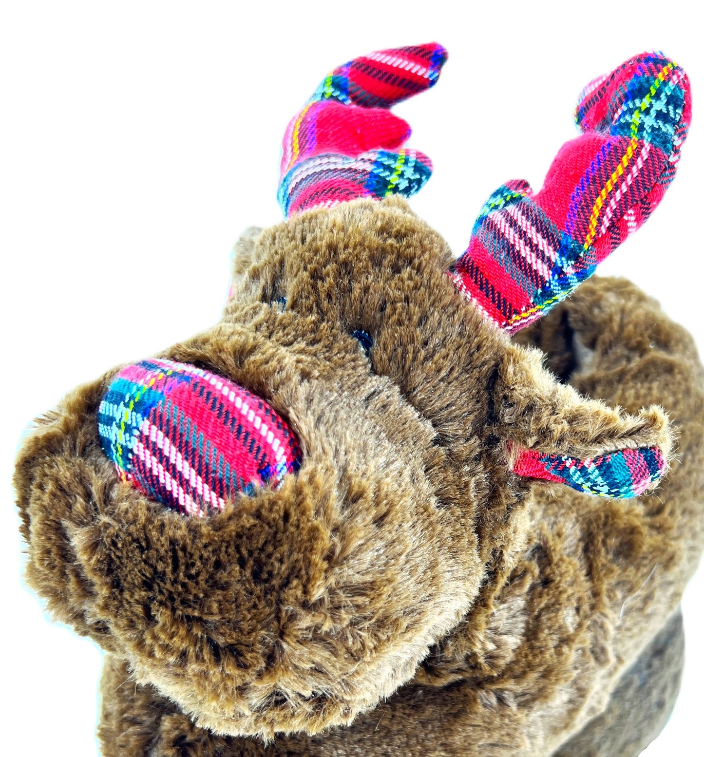 Reindeer Novelty Adult Slippers, Size 3-12 Xmas, Ladies, Men