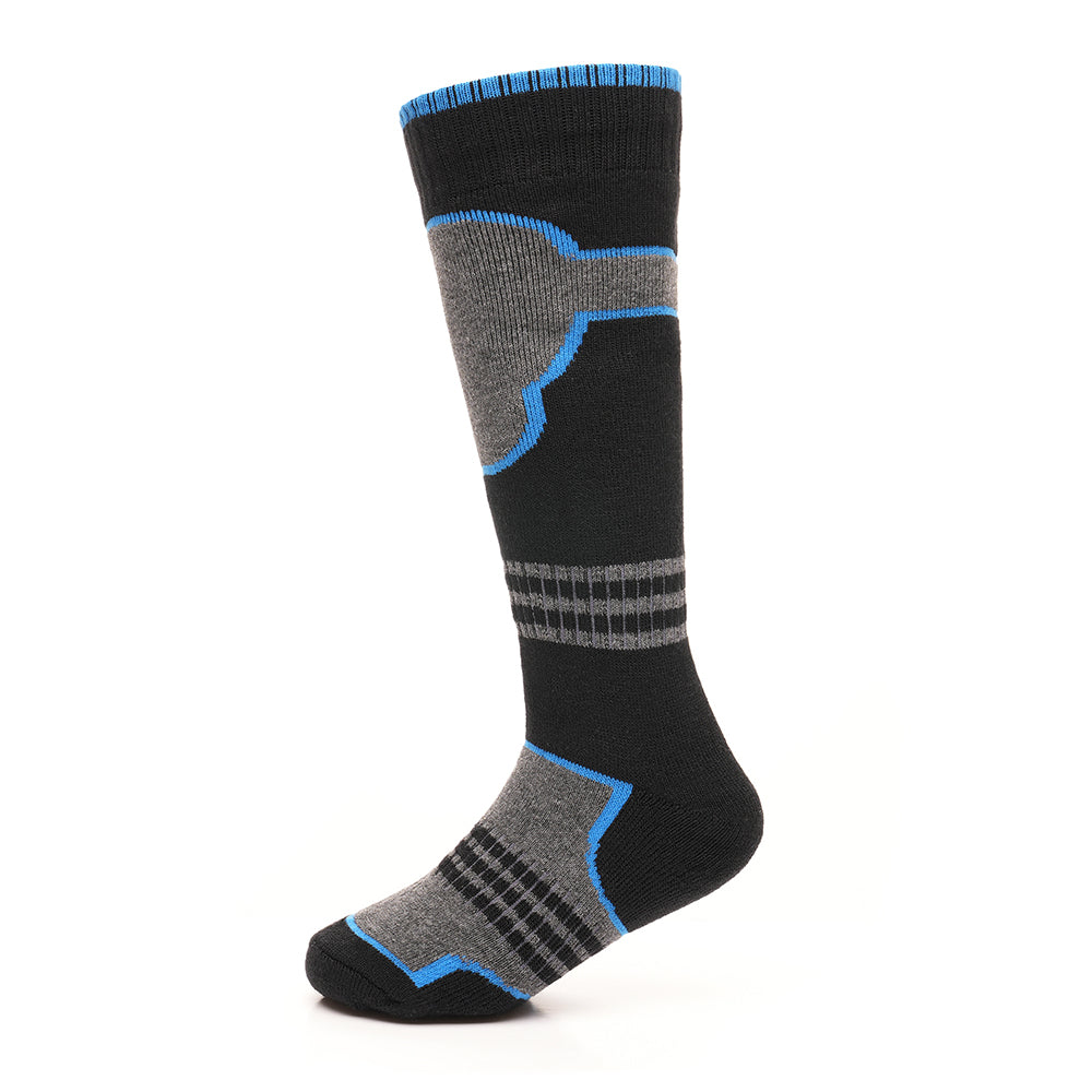 Boys Ski Socks 4 Pairs Knee Length Thermal Outdoor Snowboarding Stockings