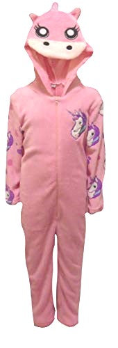 Unicorn Girls Hooded One Piece Sleepsuit