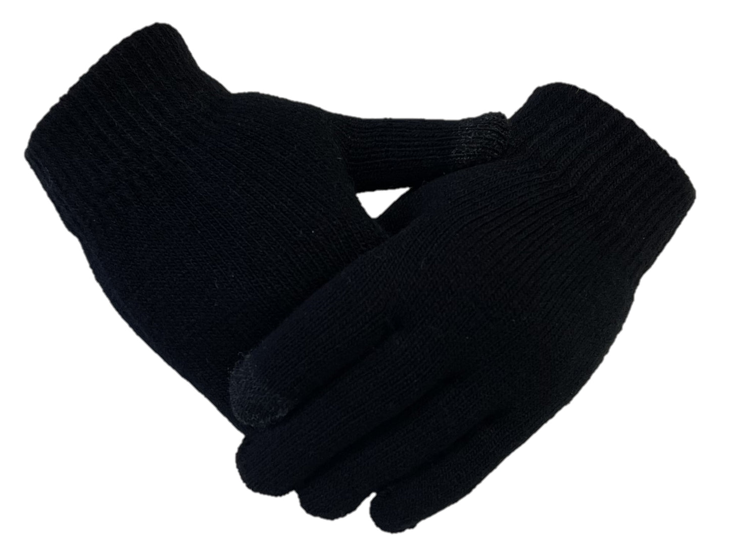 2 Pairs Ladies Knitted Touch Screen Phone Gloves - Various Colours