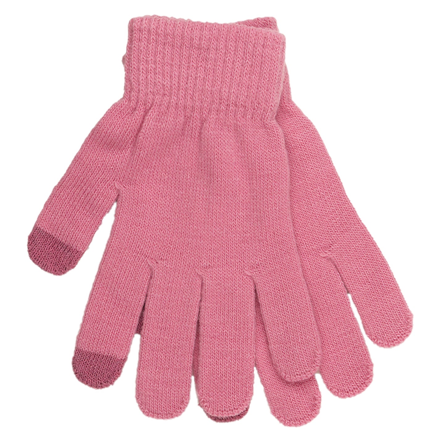 2 Pairs Ladies Knitted Touch Screen Phone Gloves - Various Colours