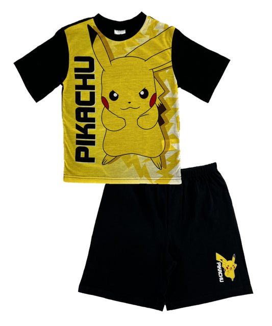 Pokémon Pikachu Kids Shortie Pyjamas Boys or Girls 5-12 Years,