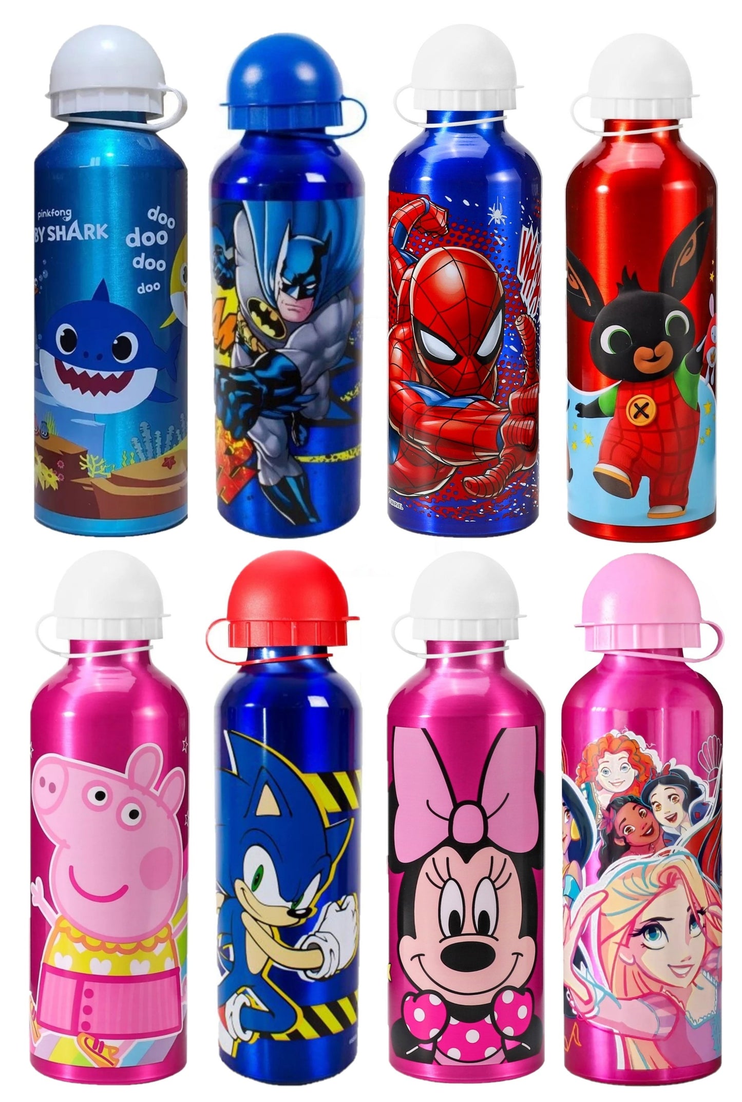 Children's Aluminium Water Bottle  - Ideal for School Lunch Bags - Various Designs