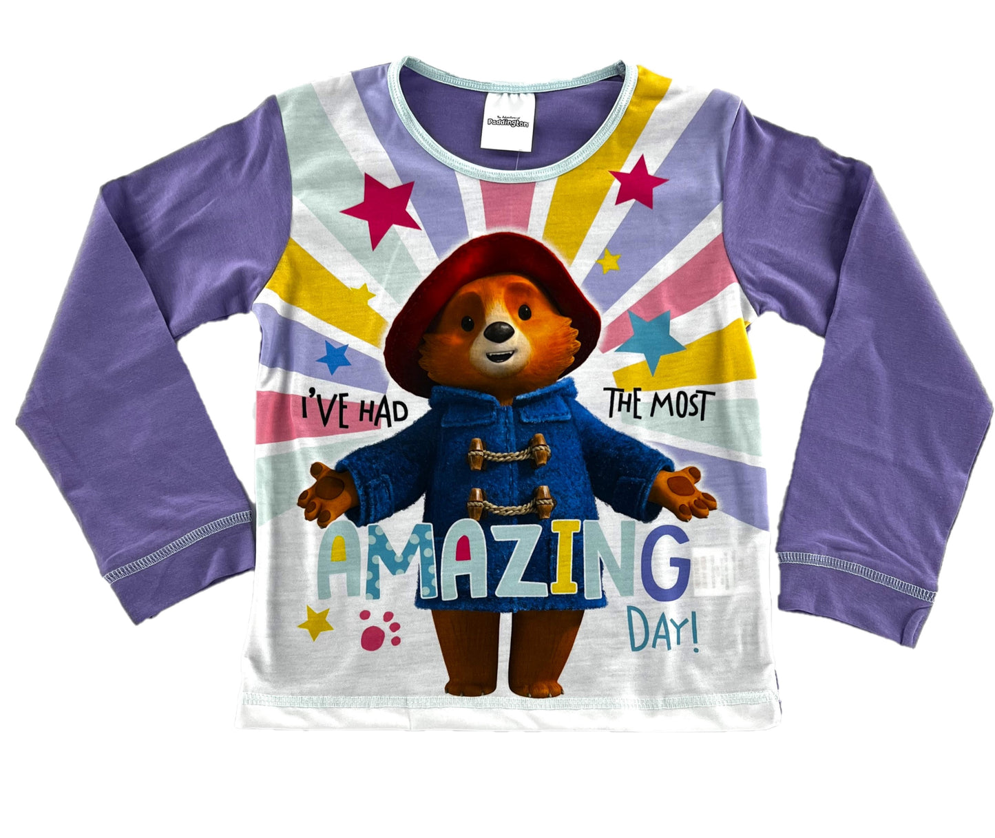 Paddington Bear Girl’s Pyjamas 1-5 Years, Gift Idea, Long Sleeve, “Amazing Day”
