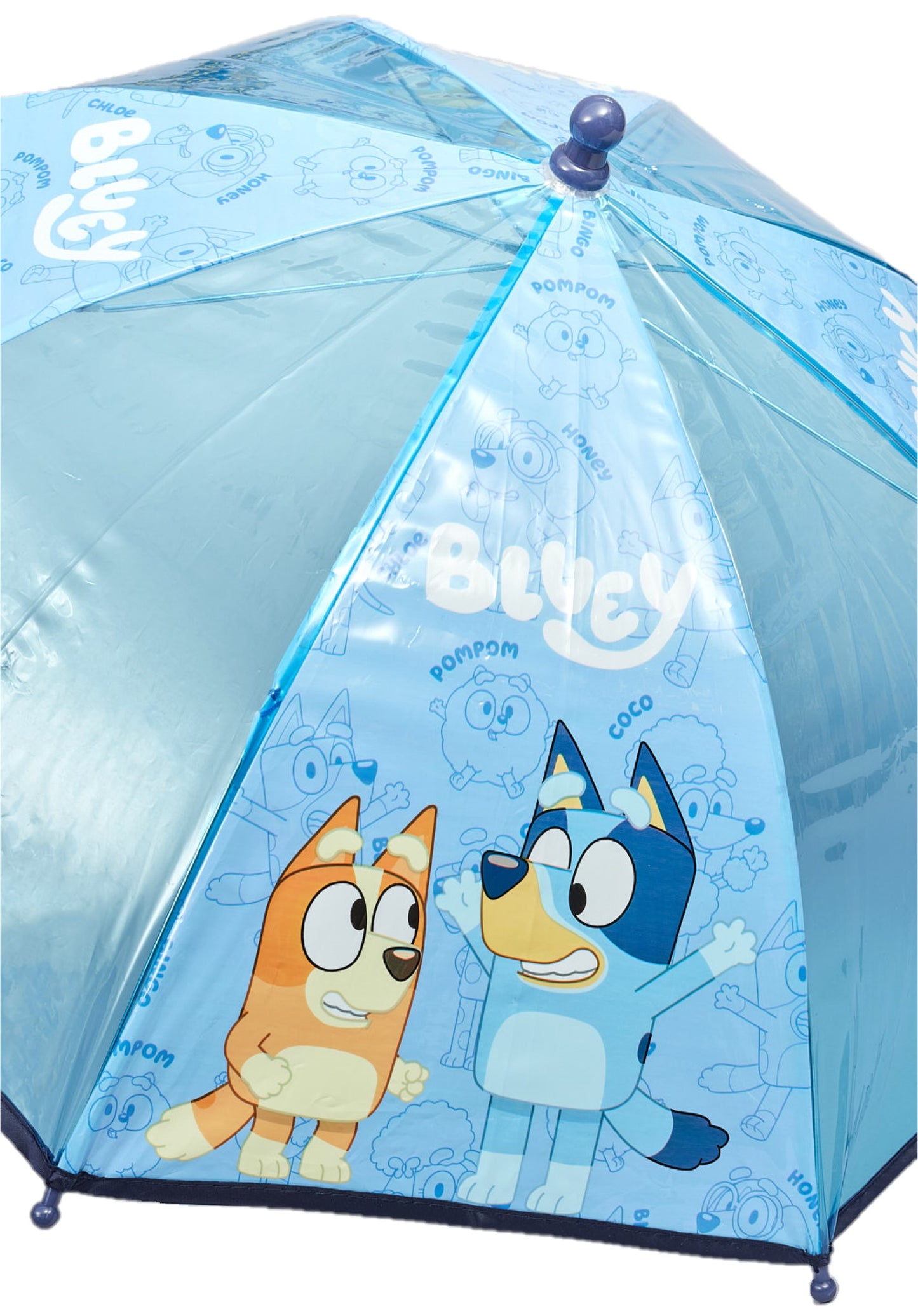 Bluey Boys' Stick Umbrella Kids' Lightweight and Bingo PVC Brolly