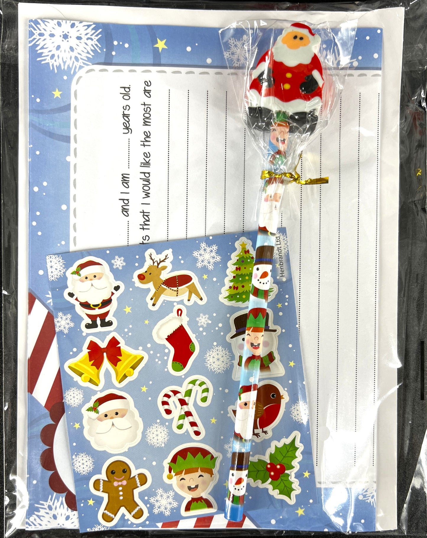 Letter to Santa Kids Christmas Writing 5 pc Set Father Christmas
