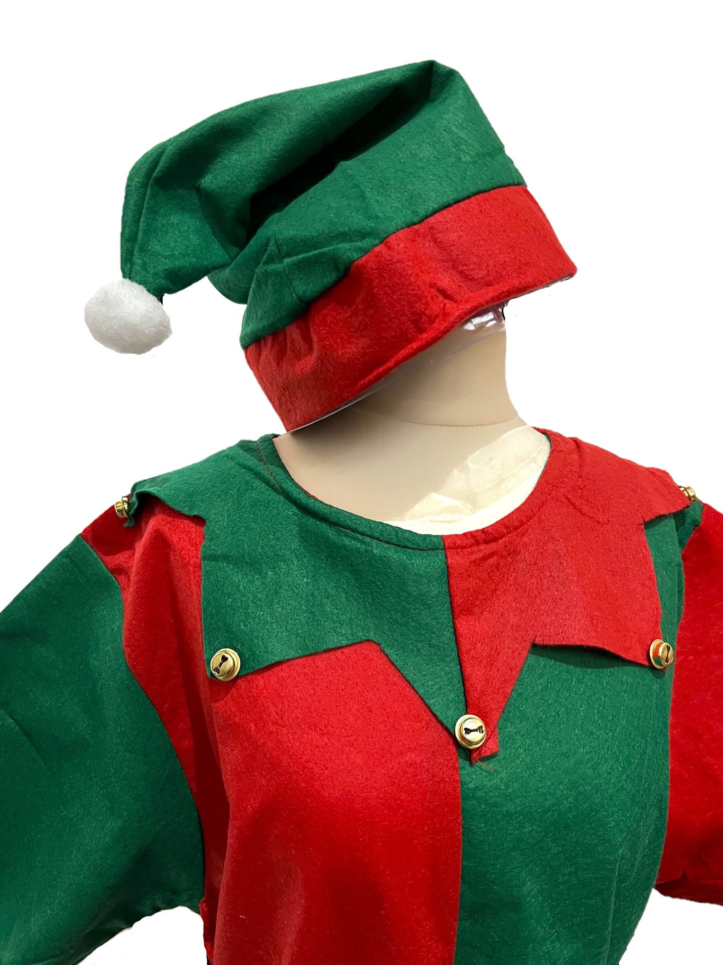 Ladies Christmas Elf Fancy Dress Xmas Costume