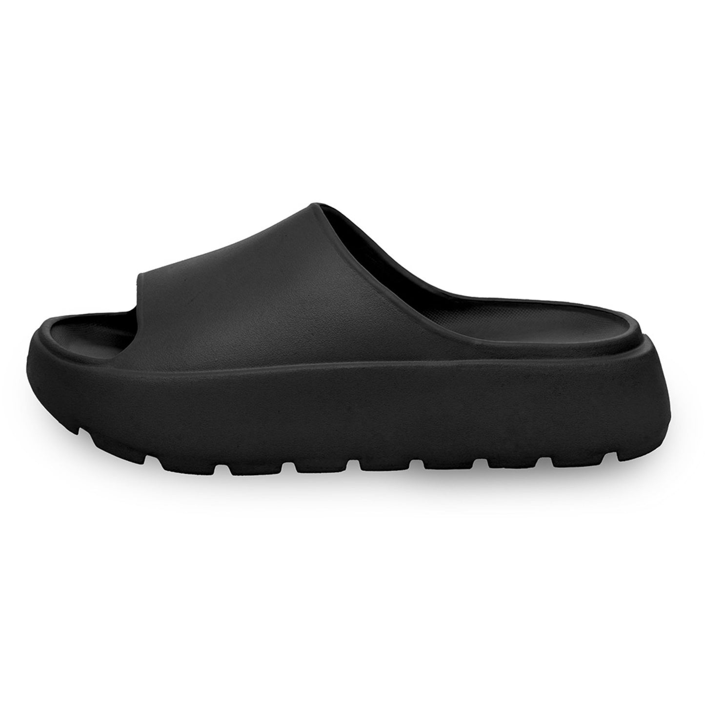 Ladies Cloud Sliders Womens Pillow Slides Non-Slip Beach Sandals - Black or Nude