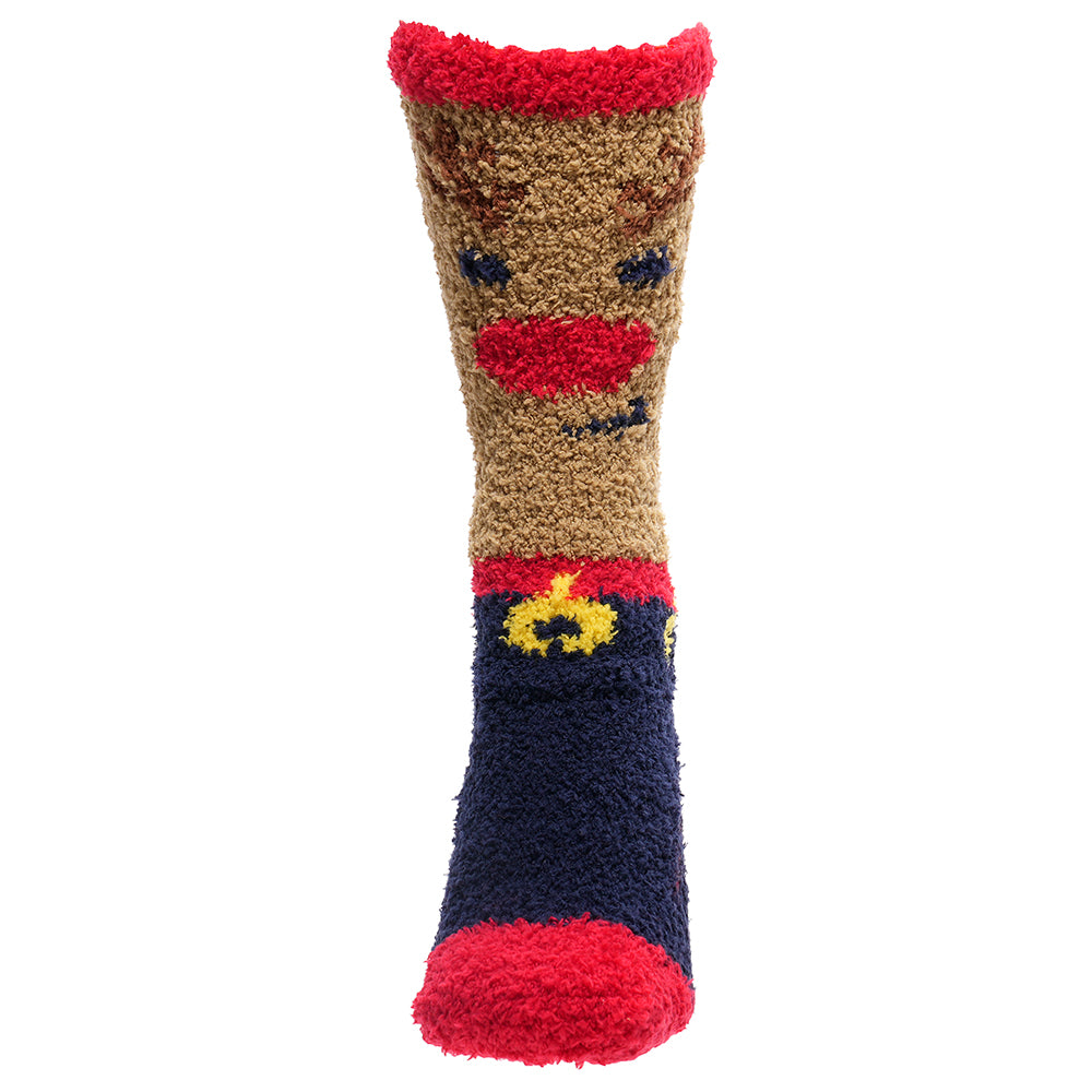 Men’s 3 Pack Christmas Slipper Socks Warm Cosy Gripper Festive Gift Secret Santa