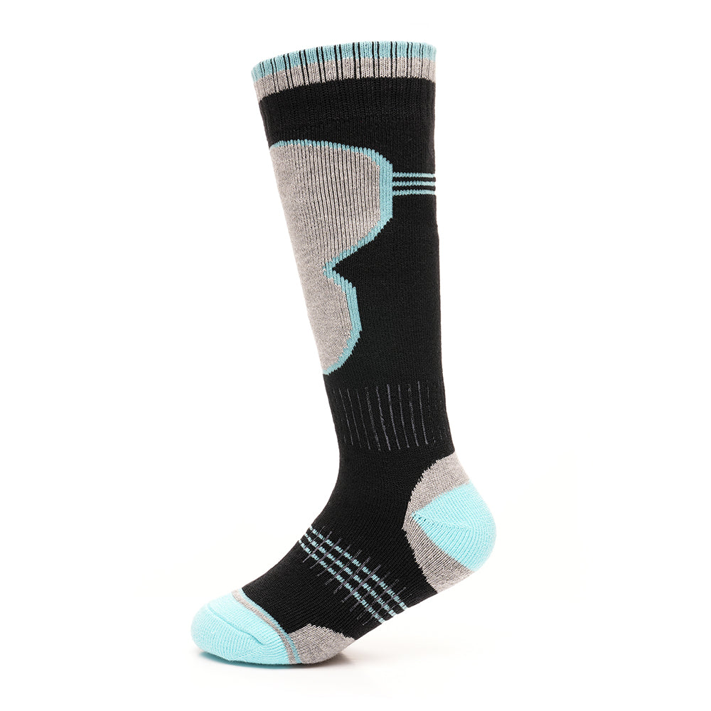 Girls Ski Socks 4 Pairs Knee Length Thermal Outdoor Snowboarding Stockings