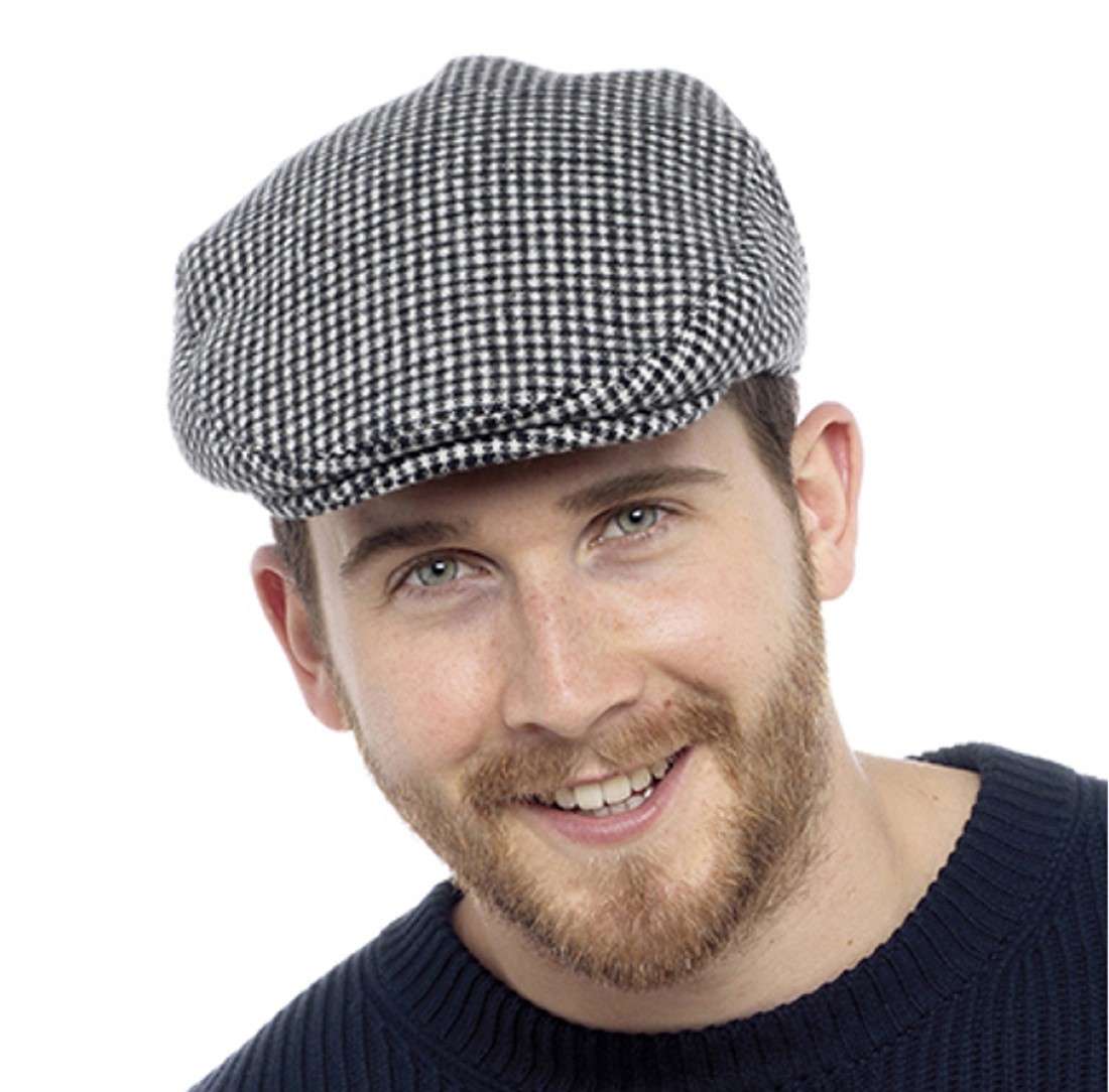 Tom Franks Men’s Lined Checked Flat Cap