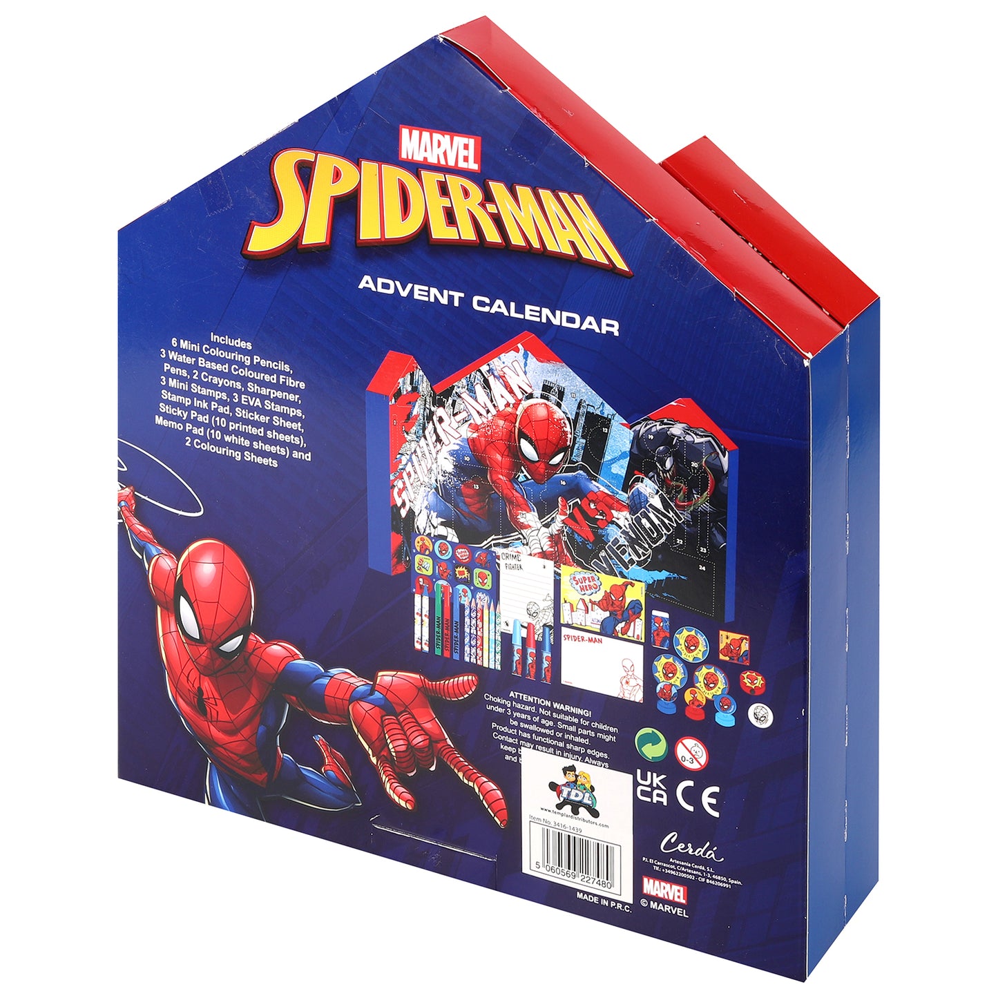 Christmas Advent Calendar Children's Spider-Man or Paw Patrol 24 Surprise Items