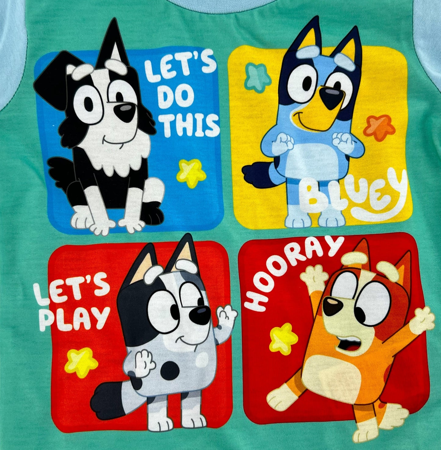 Bluey Kids’ Pyjama Set with Bluey, Bingo, Muffin & Mackenzie, 18 Months-5 Years
