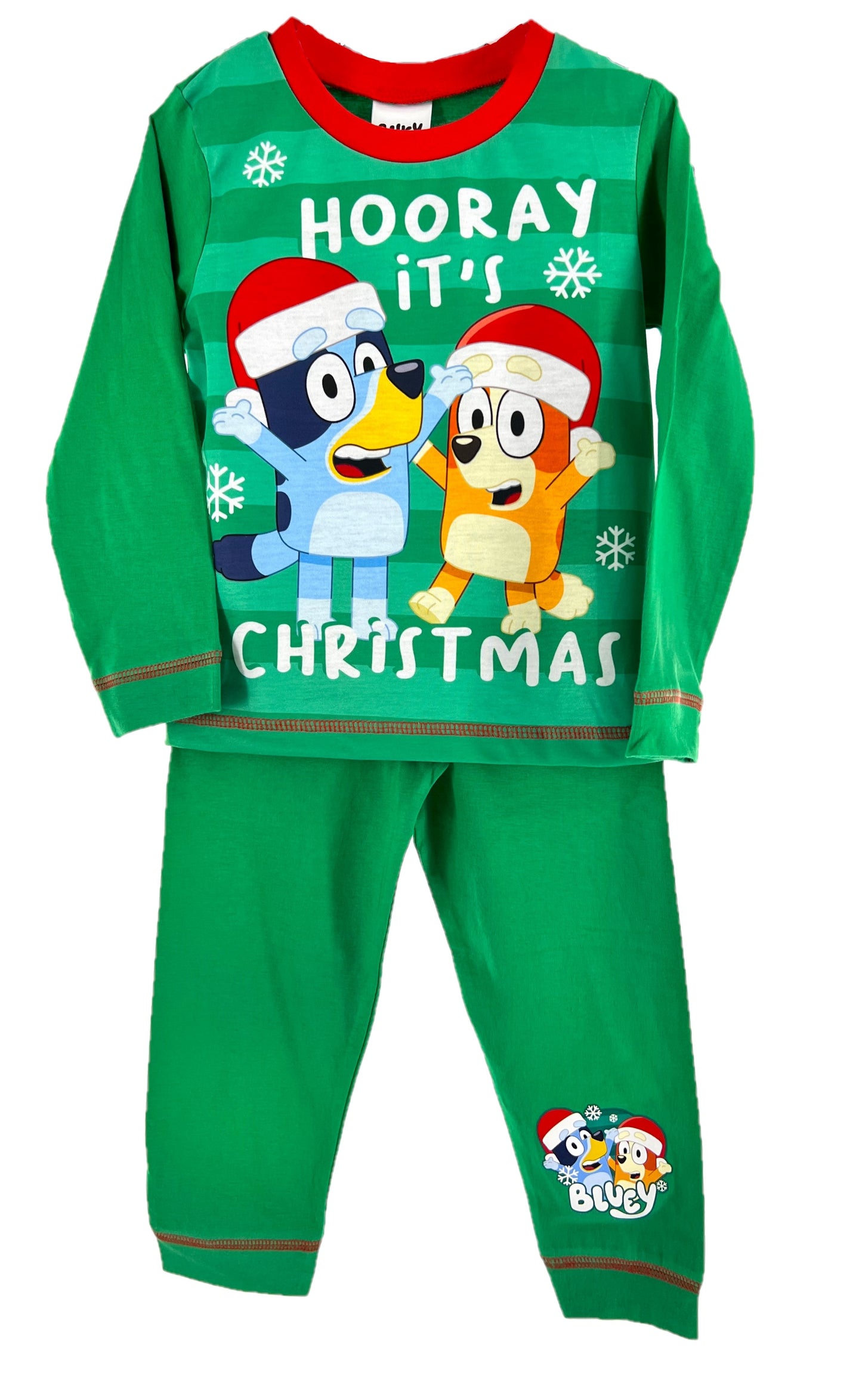 Bluey Christmas Pyjamas, “Hooray” Boys, 18 Months-5 Years, Present,Christmas Eve