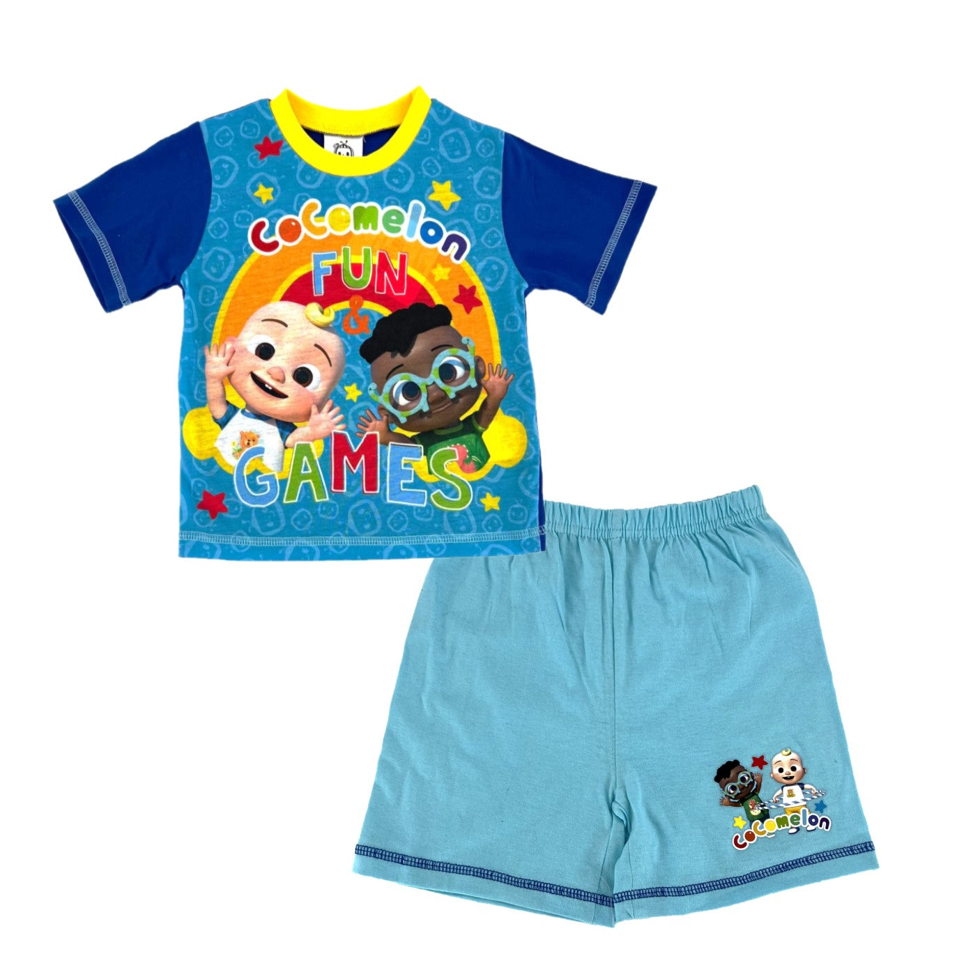 CoComelon Children’s Shortie Pyjamas ideal for Summer.