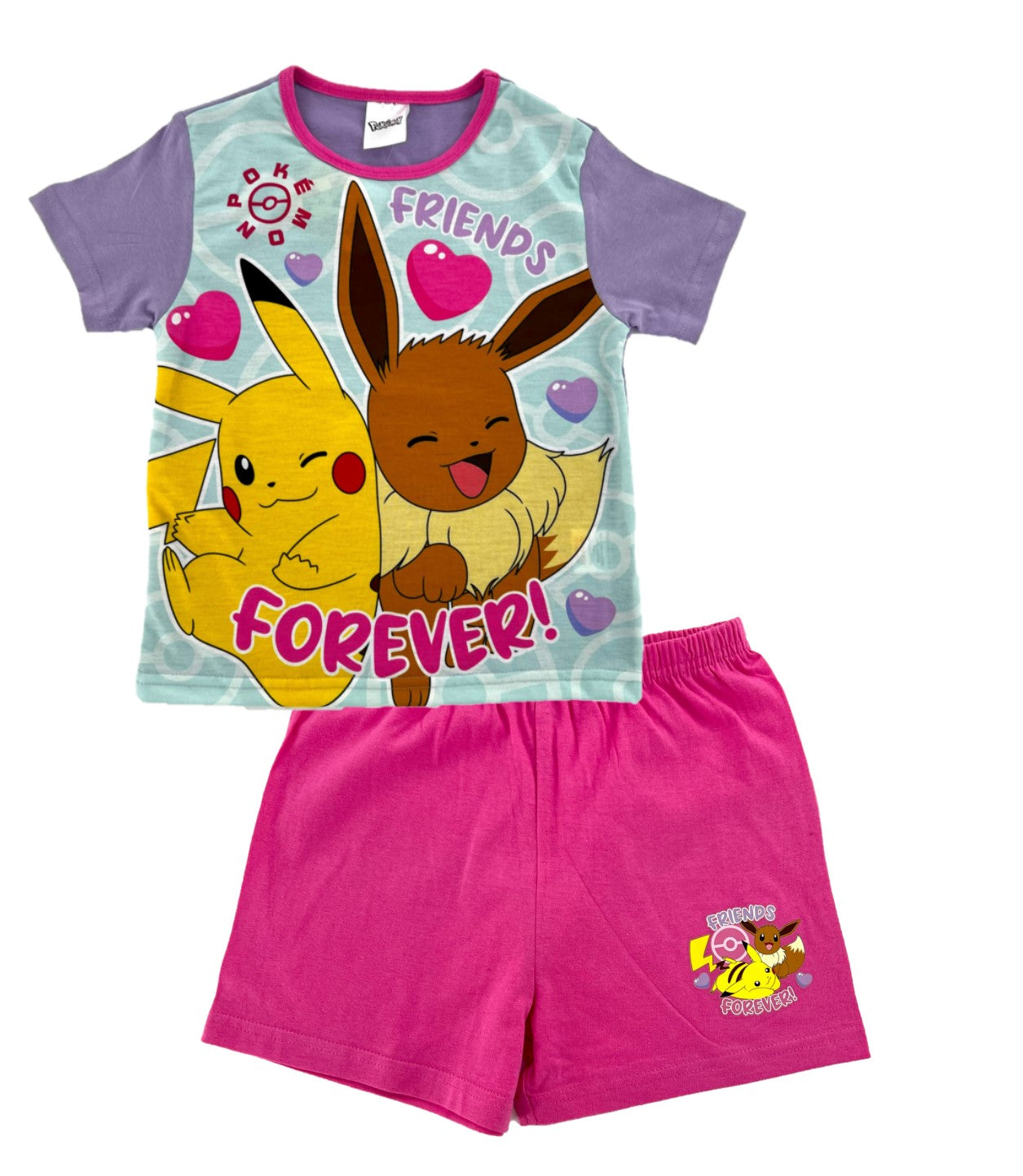 Pokémon Girl’s Shortie Pyjamas 5-12 Years PJ