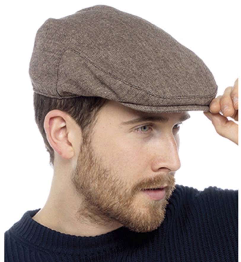 Tom Franks Men’s Lined Checked Flat Cap