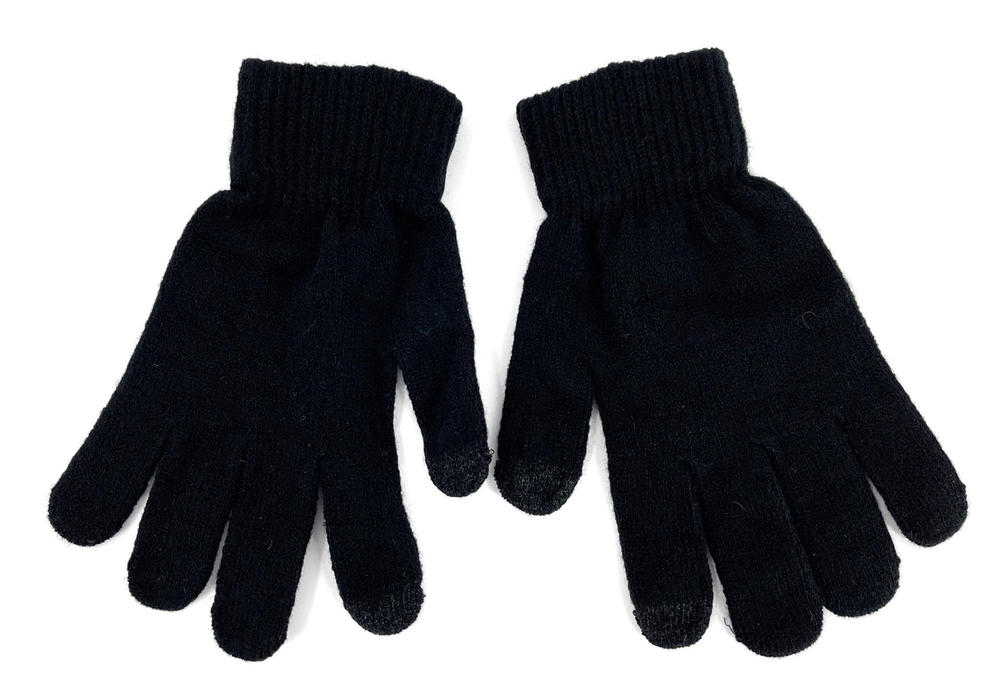 Ladies Pom Pom Hat and Touch Screen Gloves Set
