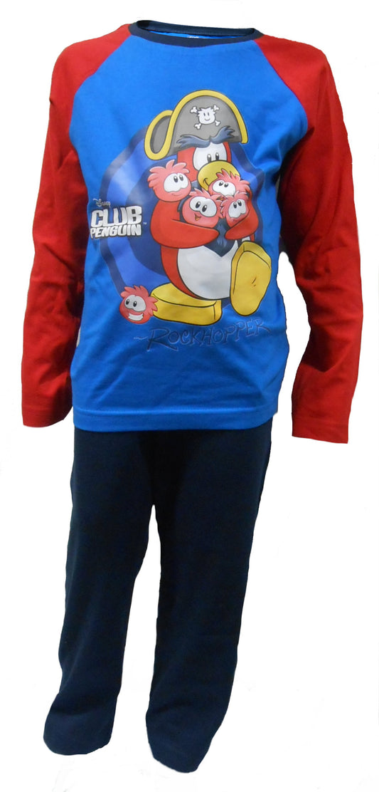 Club Penguin Boys Red & Blue Pyjamas 3-6 Years Available