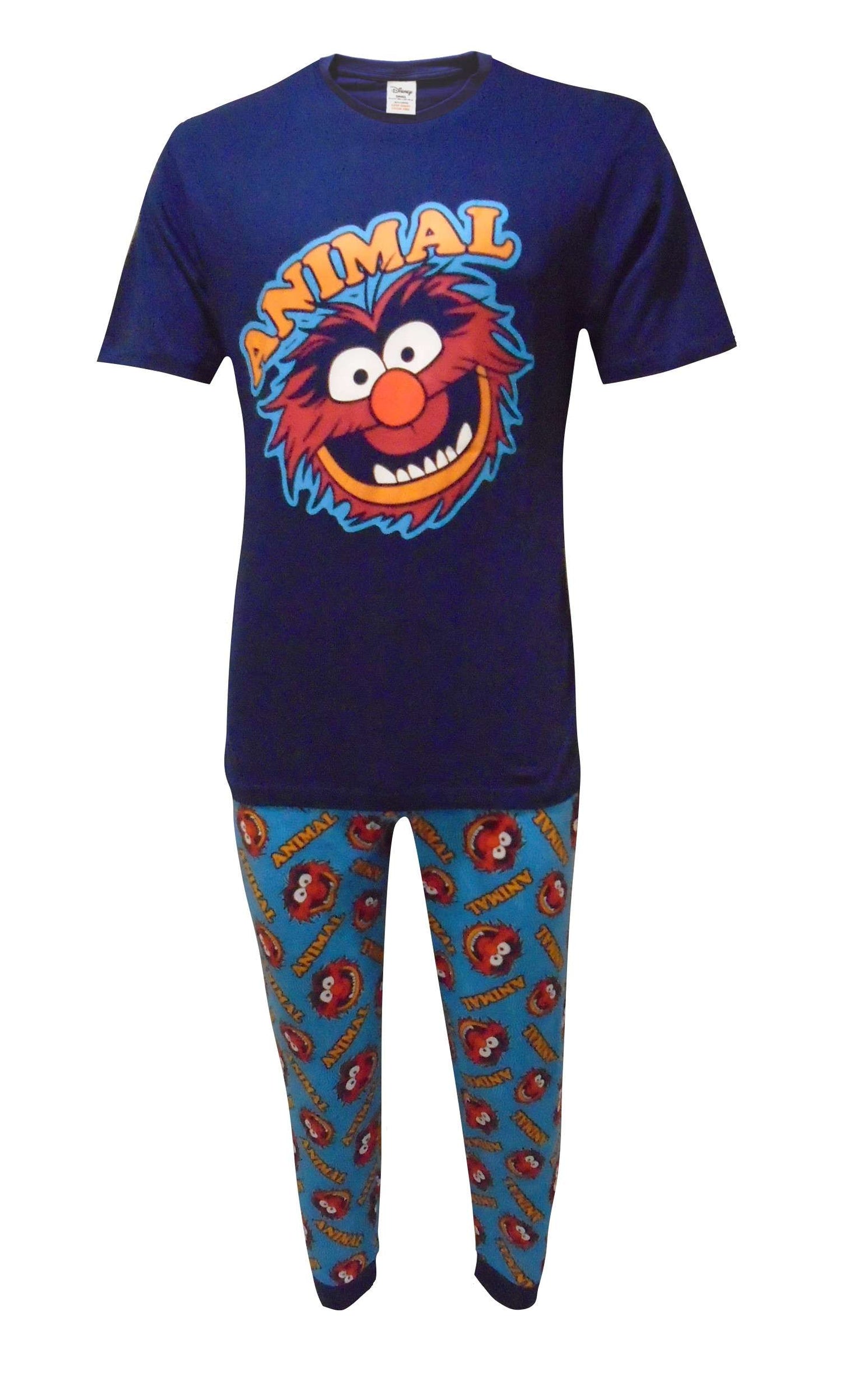 The Muppets Animal Cuff Leged Men's Two Piece Pyjama Set