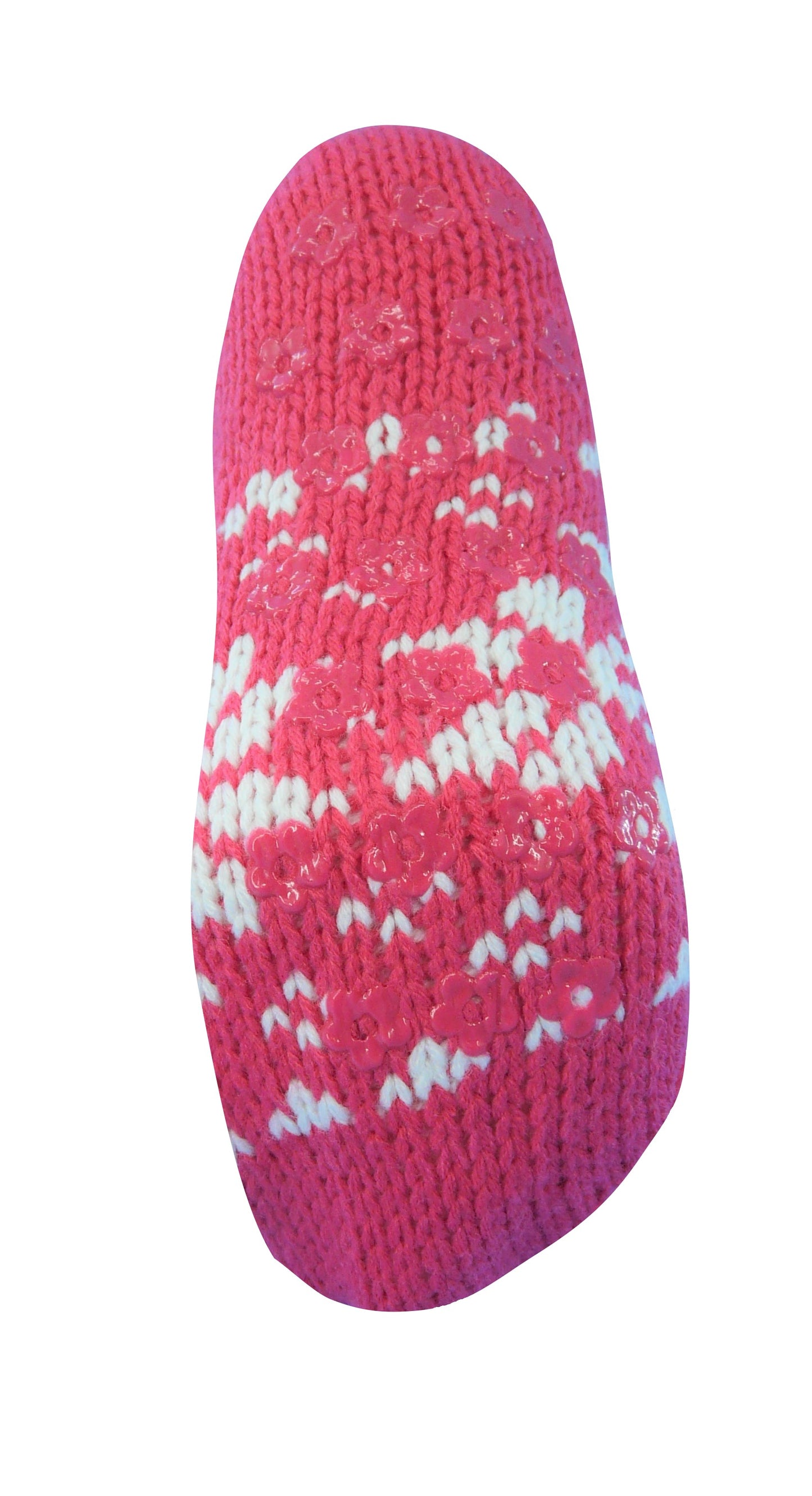 Ladies Chunky Patterned Knit Slipper Socks Size 4-6 EUR 36-39 Pink