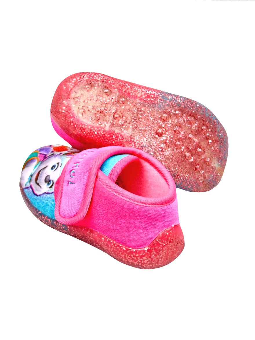 Paw Patrol Girls Pink Easy Close Slippers - UK Child 5