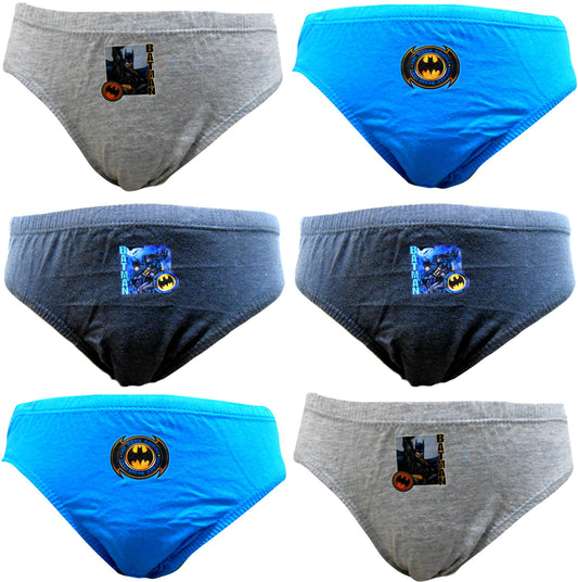 Batman Boys 6 pack Briefs Underpants - Batman "Dark Knight"