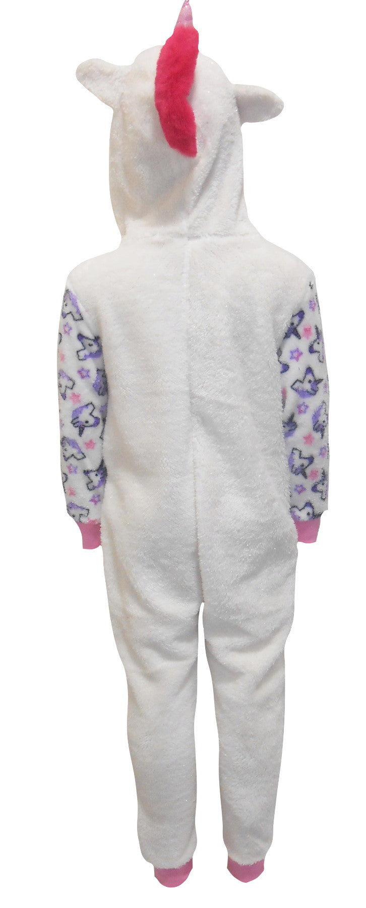 Unicorns Fleece Girls One Piece Sleepsuit Pyjamas