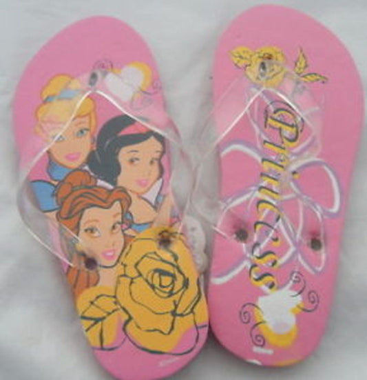 Disney Princess Pink Flip Flops Sandals Size 11.5