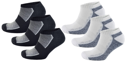 6 Pack Men's Cotton-Rich Sports Socks