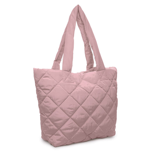 Ladies Large Lightweight Quilted Puffer Tote Shoulder Bag