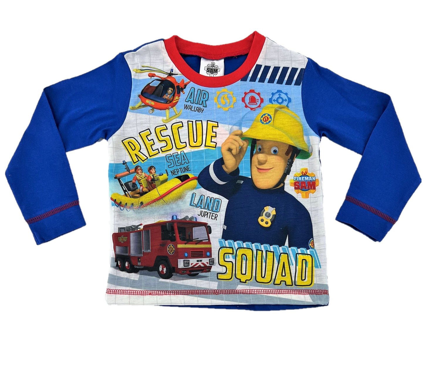 Fireman Sam Boys 2 Piece Pyjama Set