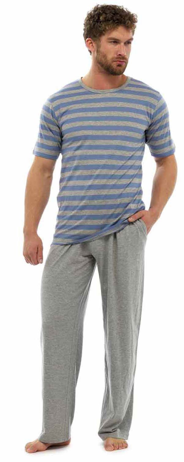 Tom Franks Men's Striped Two Piece Pyjama Set
