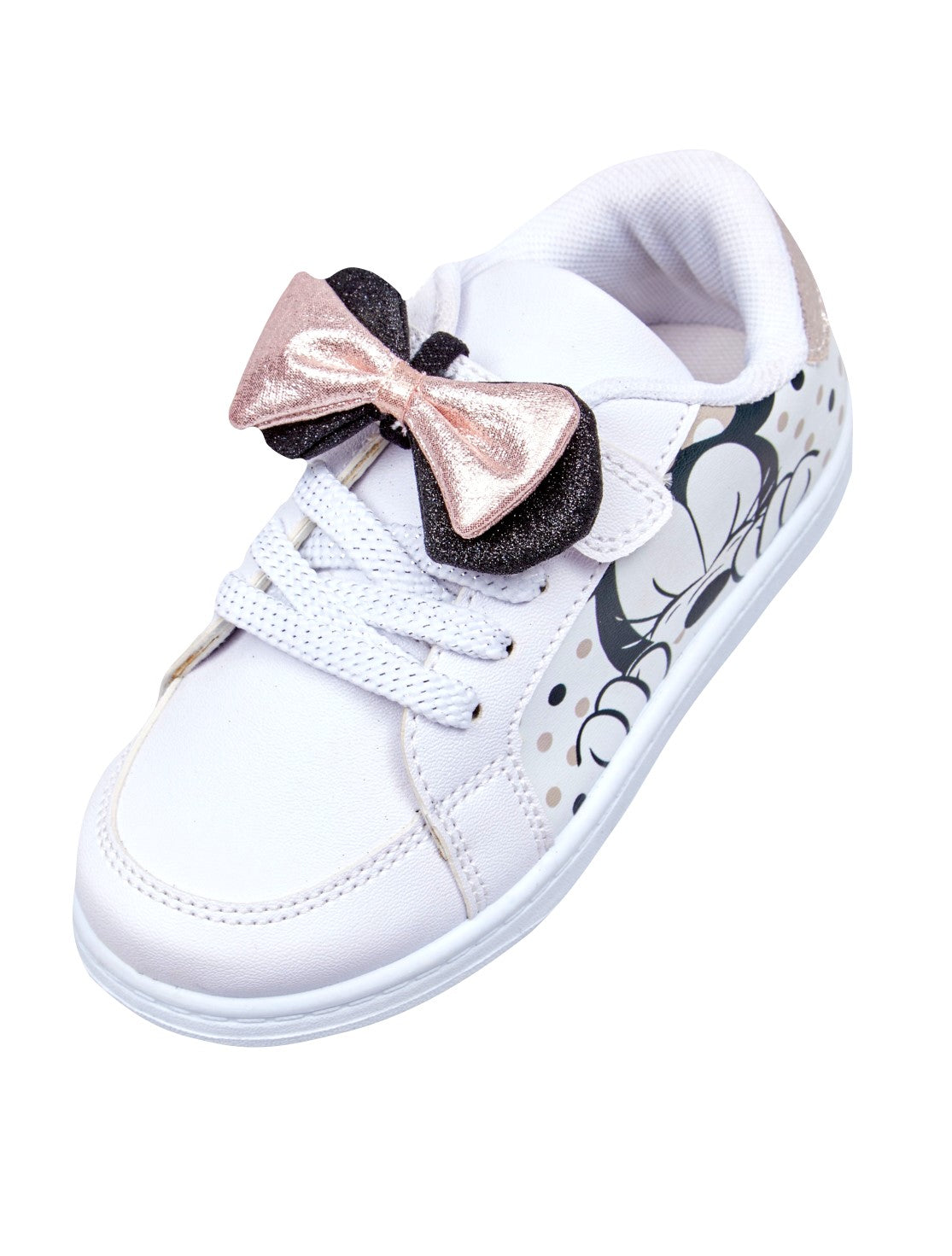 Officially Licensed Disney Minnie Mouse Girls' White Trainers