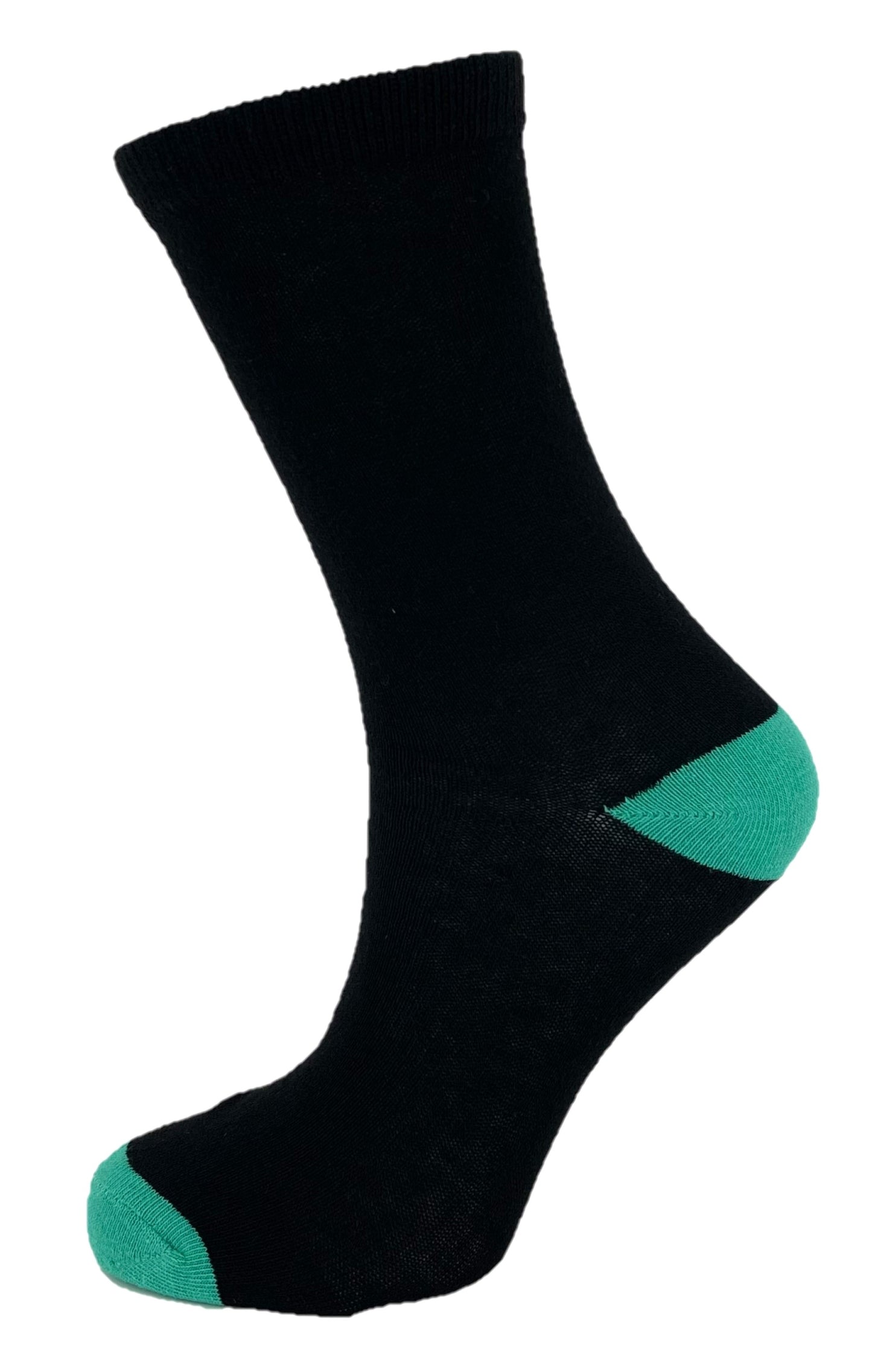 5 Pairs Ladies Cotton Rich Black and Multicoloured Ankle Socks - UK 4-7