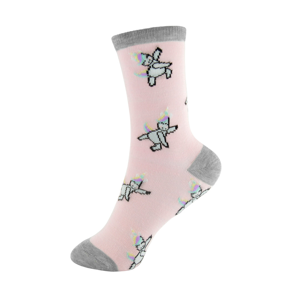 6 Pairs Girls' Unicorn Patterned Socks