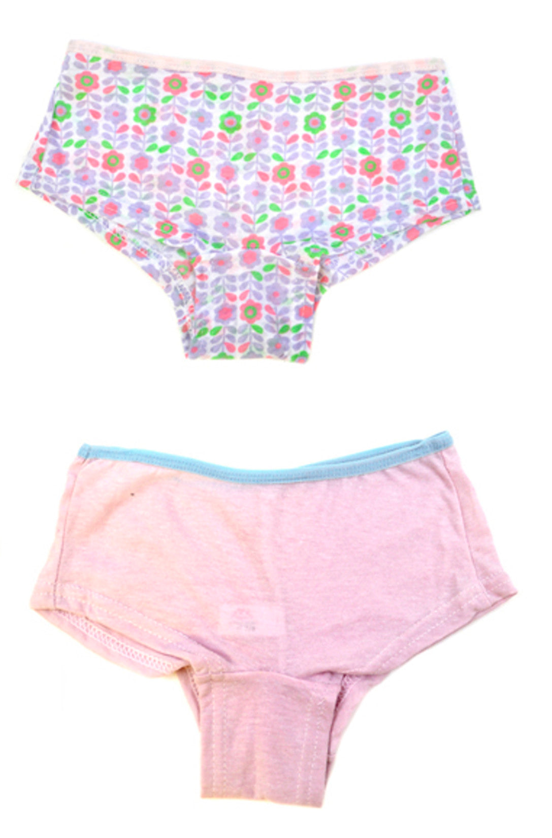 Girls 4 Pack Patterned Boxer Short Knickers
