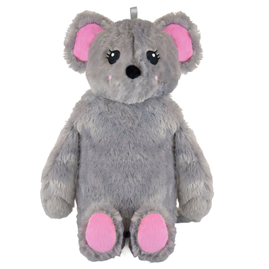Grey Mouse 3D Plush Hot Water Bottle and Cover