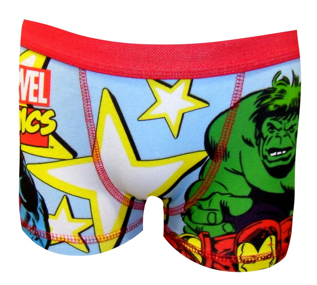 Marvel Comics Superheroes Boy's 1 Pack Boxer Shorts 5-10 Years Available