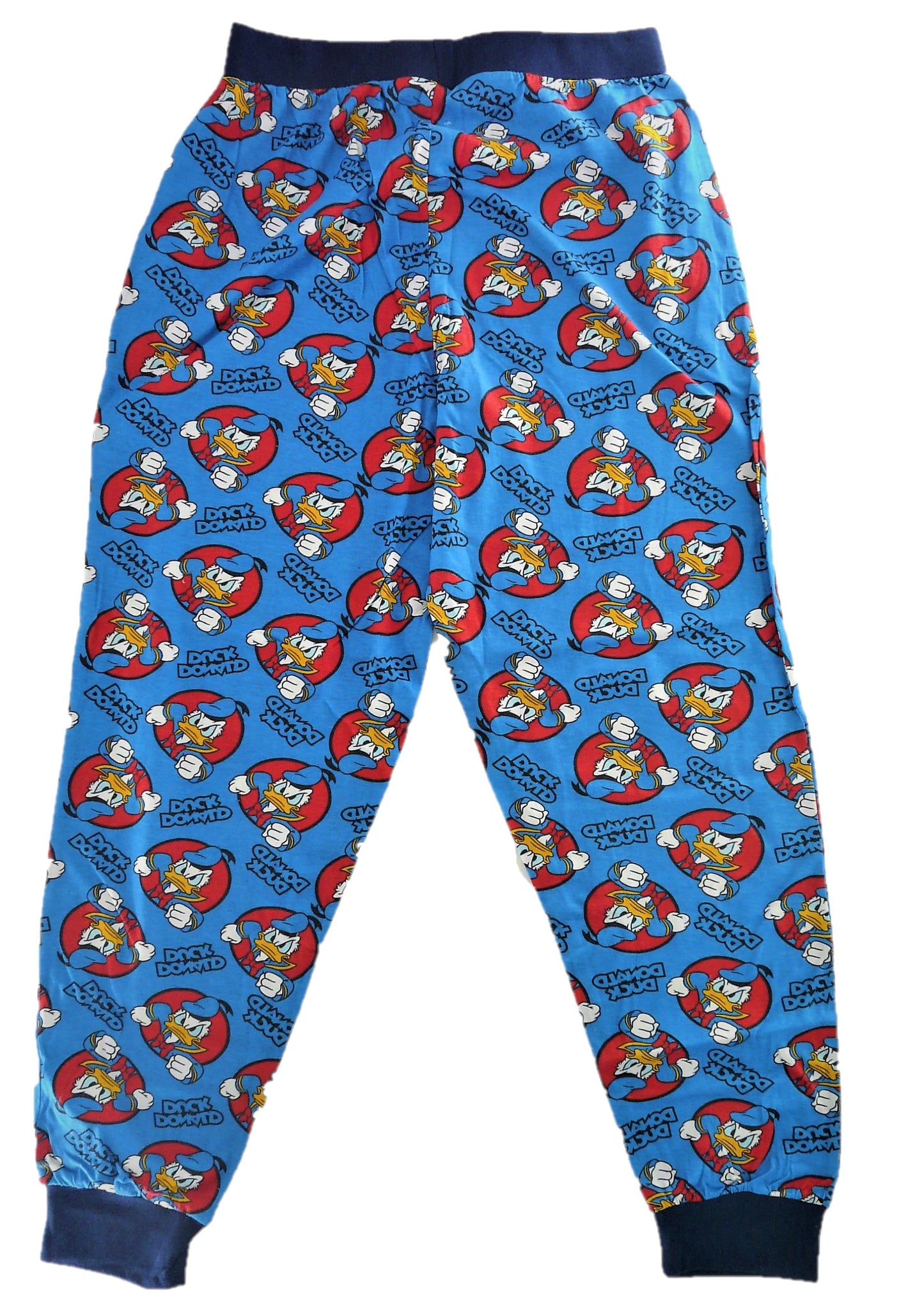Disney Donald Duck Cuff Leged Men's Two Piece Pyjama Set