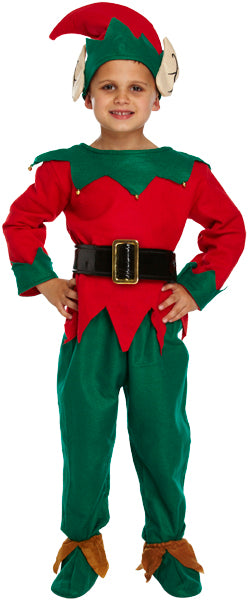 Children's Christmas Elf Nativity Fancy Dress Costume