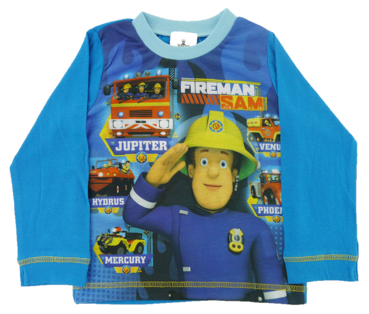 Fireman Sam "Trucks" Boys or Girls Cotton Pyjamas 18 -24 Months