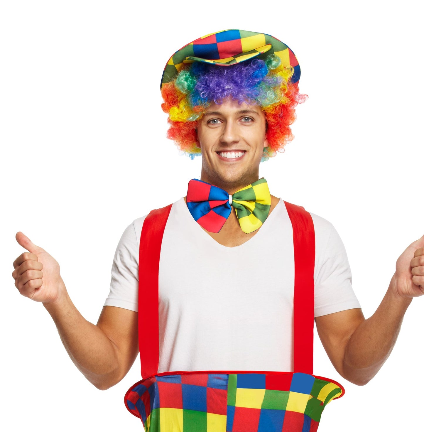 Adults Clown Fancy Dress Costume – One Size