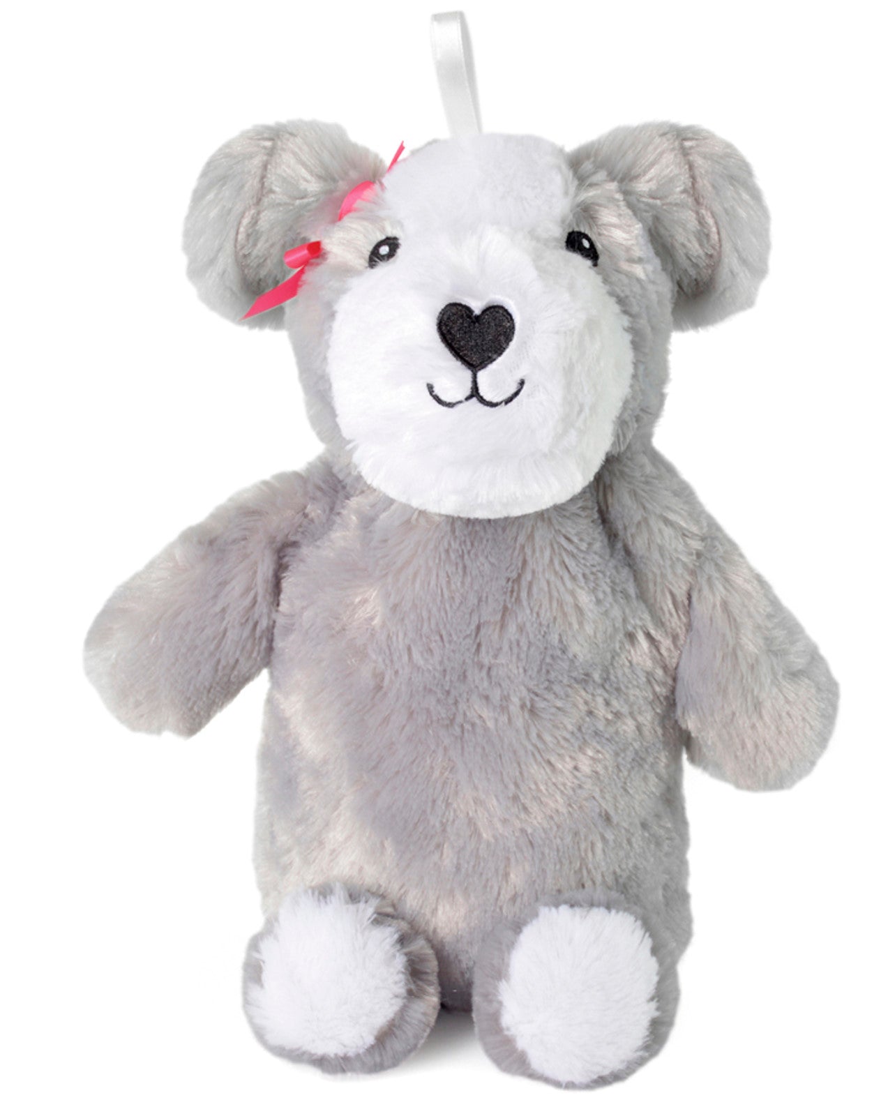 Dog Plush 750ml Hot Water Bottle & Cover Grey or Brown