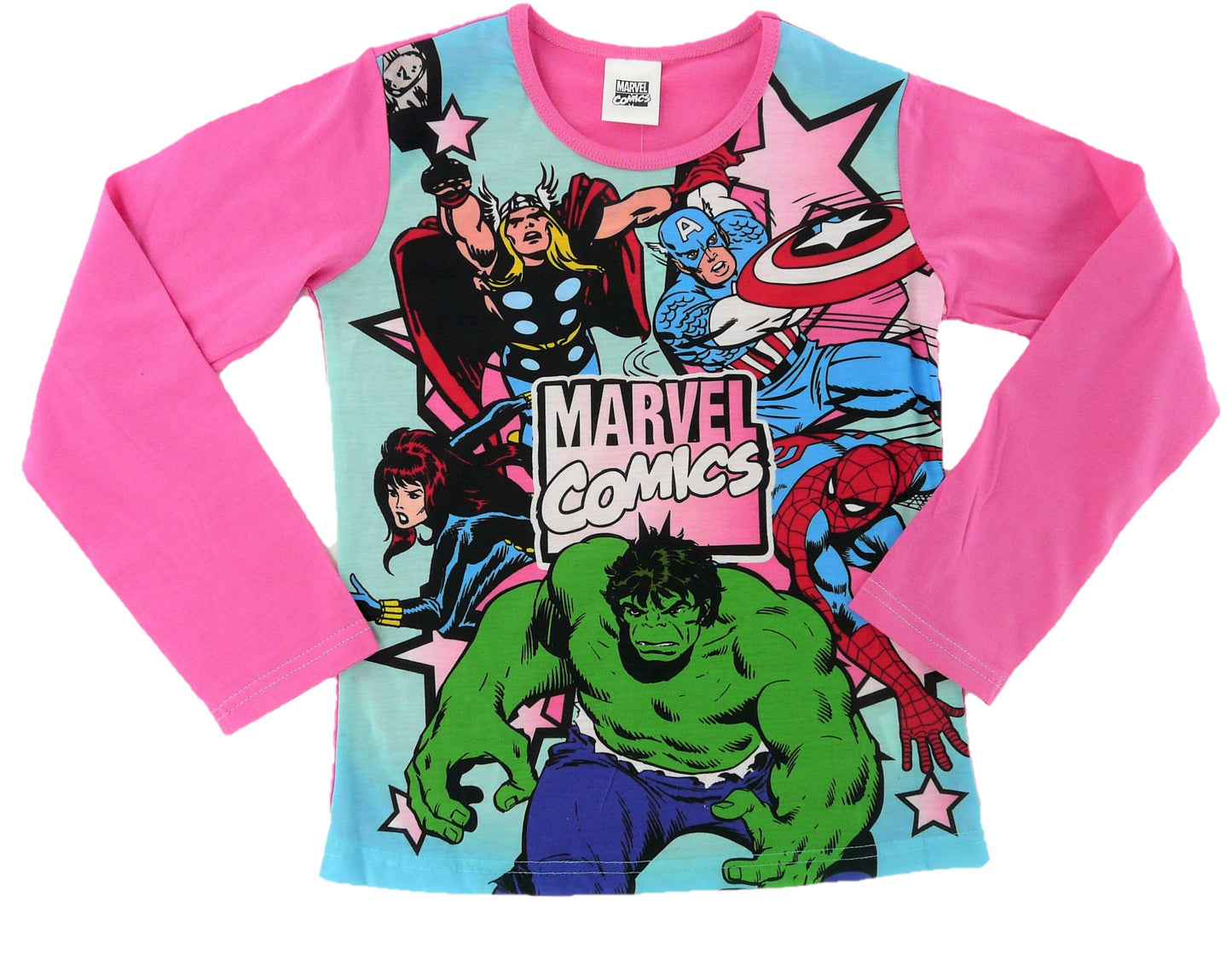 Marvel Comics "Superheroes" Girl's Pink Pyjamas