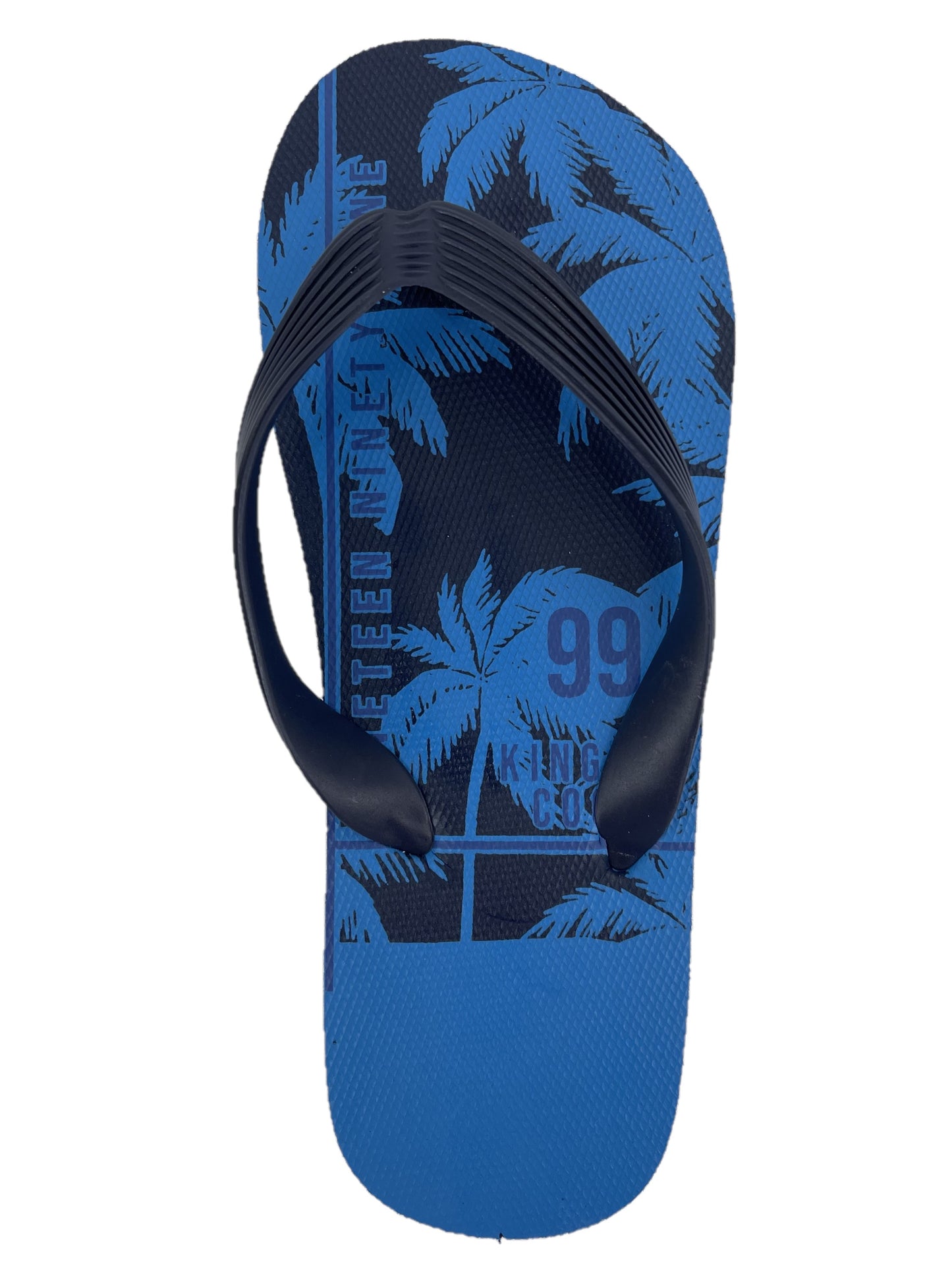 Boys Palm Tree Print Flip Flips Toe Post Beach Sandals