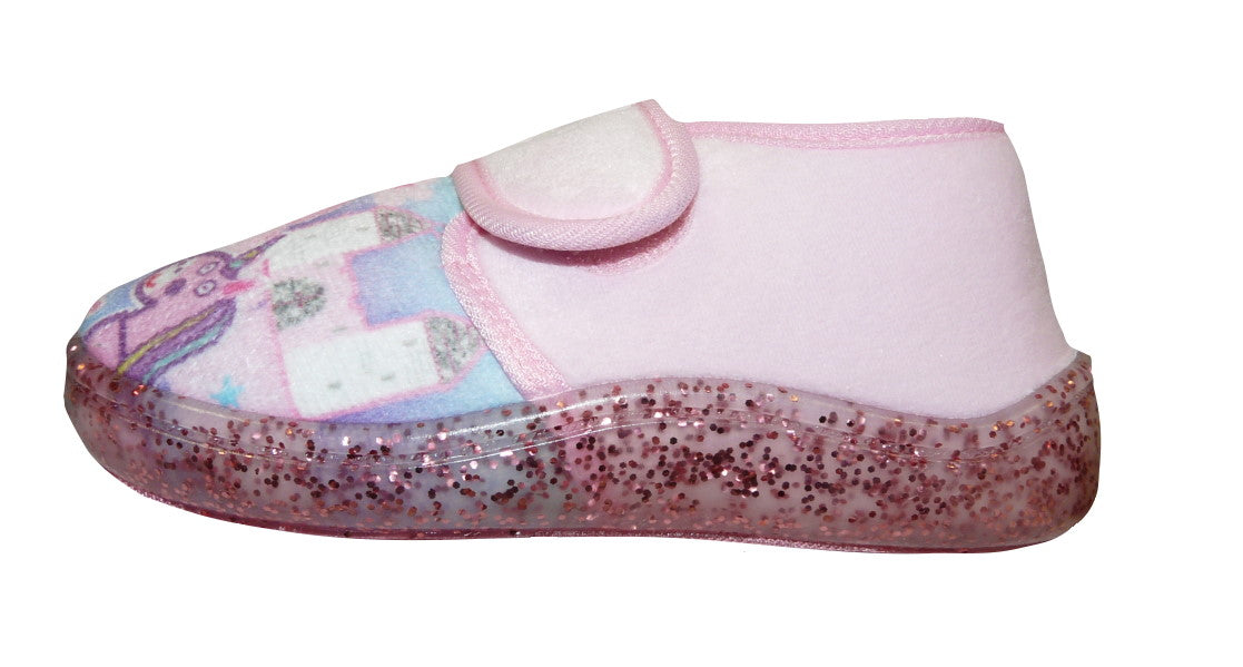 Peppa Pig Girls Synthetic Material Full Slippers Pink Infant UK Size 9 And 10