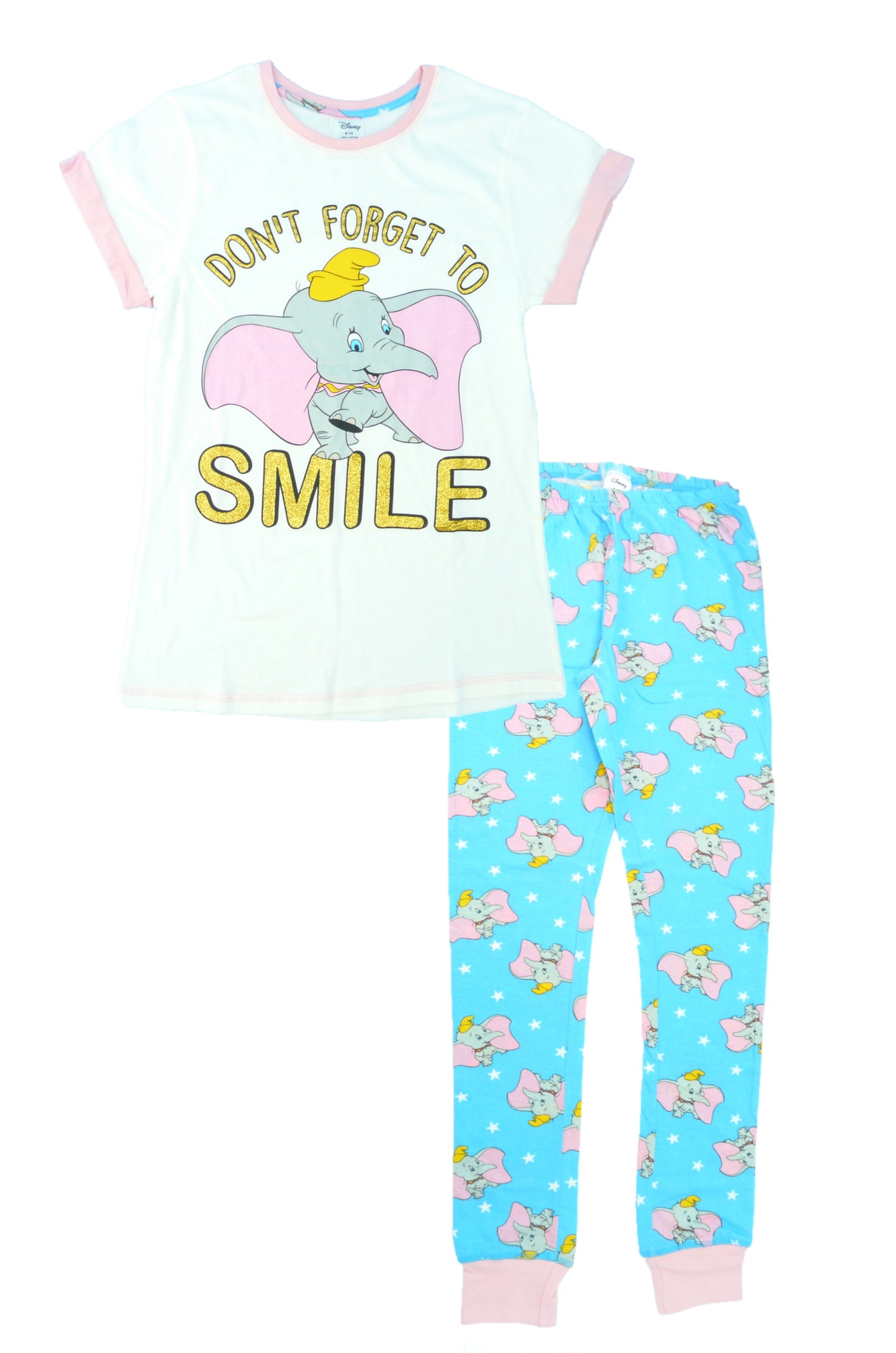 Dumbo "Don't forget to Smile"  Ladies Pyjamas